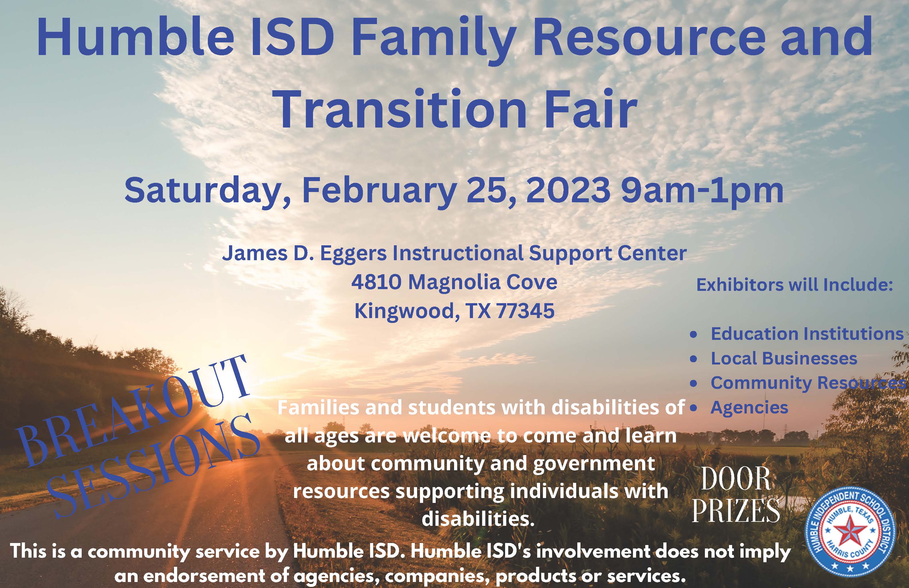 Humble ISD Family Resource and Transition Fair 2023